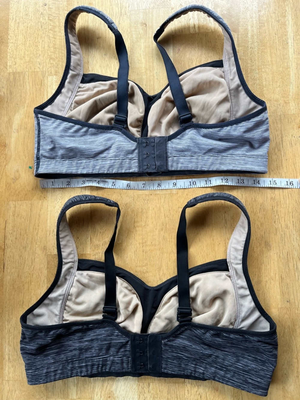 lululemon athletica Women's High-Support Sports Bras — Heathered Gray/Black - Picture 2 of 3